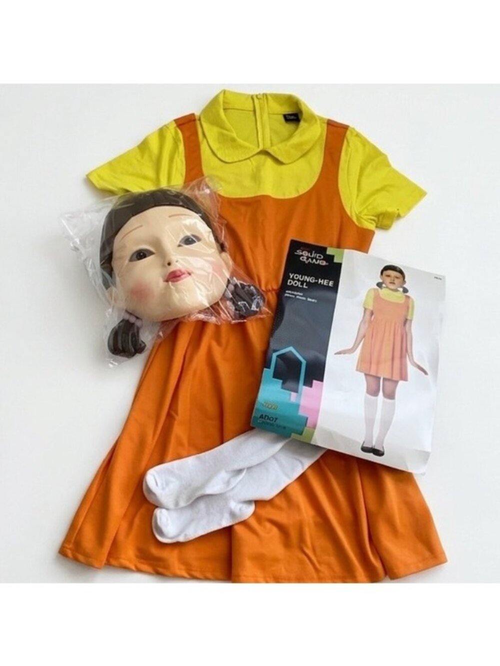 Official Squid Game Young-Hee Doll Costume Adult Large 12-14